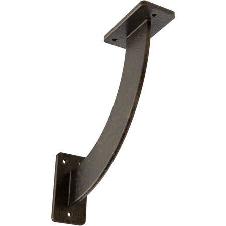 Ekena Millwork Bradford Steel Bracket, Antiqued Pale Gold 2"W x 9"D x 9"H BKTM02X09X09BRAPG